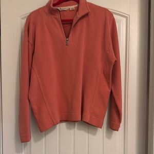 Coral Quarter-Zip Pullover